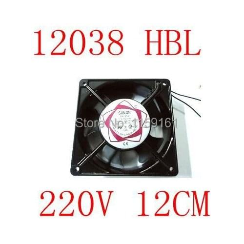 Free Shipping DP200A P/N2123HBL copper 12038 HBL 220v 12cm double ball cooling fan