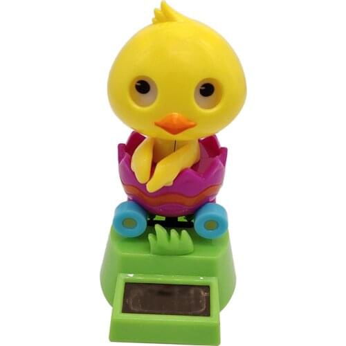 Duck Figure Solar Wobble Figure Solar Powered Toy House Table Decoration