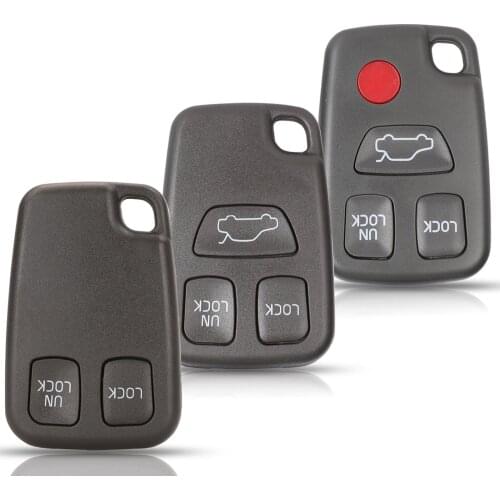 Jingyuqin 2/3/4 Buttons Remote Car Key Shell Cover Case For Volvo S40 S60 S70 S80 S90 V40 V70 1998-2005 Replacement