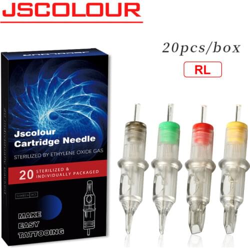RL RS M1 CM Tattoo Cartridge Needles 0.35mm Disposable Semi-Permanent Makeup Eyebrow 20pcs/Box Tattoo Body Art Supplies