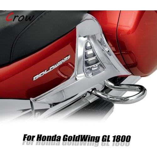 Triple cornered Cover Battery Cover for Honda Gold Wing Gl 1800 Gl1800 Chrome Left Right Motorcycle Parts Modified Accessories