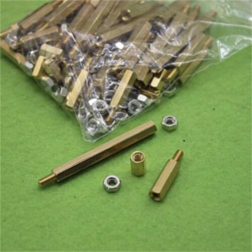 Screw Copper Coupling Pillar Nut Kit For DIY Smart Car Equipped Robot Part Accessory Tank Chassis For Arduino Development Board