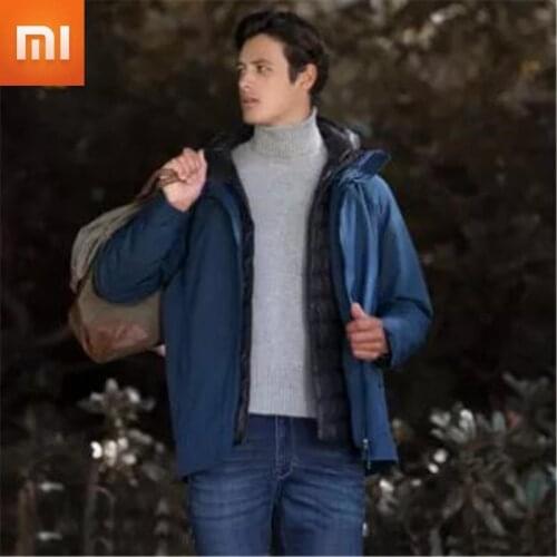 New Xiaomi Cottonsmith Smart Down Jacket 90% Goose Multi-Zone Heating 4 Level Waterproof 3 in 1 Smart Instant Heat Down Coat