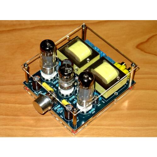 2W+2W ( 8Ohms ) 6N2 push 6N1 Tube Single-ended class A Fever Class Tube Amplifier Board 121mm X110mm X35 mm