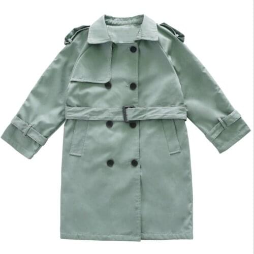 New kids Girls tench coat Children Windbreaker Bow Coat Trench Spring Autumn Baby Girl