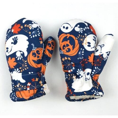 1Pair Kids Winter Warm Snowboard Ski Gloves Snow Mittens Children Waterproof Cycling Skiing Sport Thicken Velvet Gloves