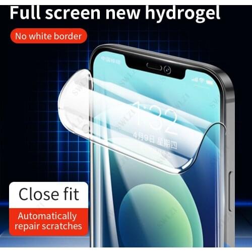 Full cover for iPhone X XS XR SE 12 mini 11 pro Max 8 7 6 6S plus hydrogel film Not Glass phone screen protector protective film