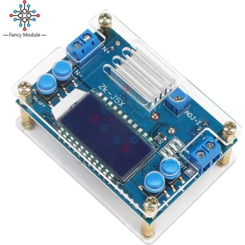 Step Down Buck Converter Power Supply Module CC CV DC 6.5-36V to 1.2-32V 5A 75W Voltage Regulator Transformer with Case Heatsink