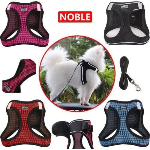 Pet Accessories Dog Harness Leash Step-in Breathable Puppy Cats Dog Vest Harnesses for Small Medium Dogs Noble Pet Braces Goods