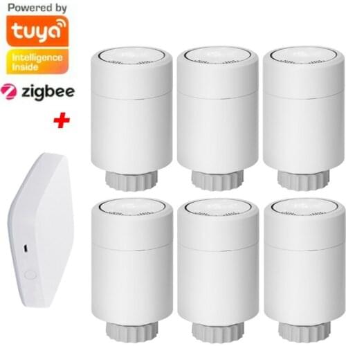 WiFi Smart Tuya ZigBee Radiator Actuator Thermostat Valve APP Control Wireless