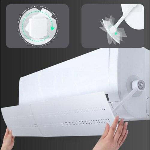 Anti-direct Retractable Air Conditioner Cover Exhaust Fan Wind Deflector Exhaust Fan Accessories Adjustable Conditioner Cover