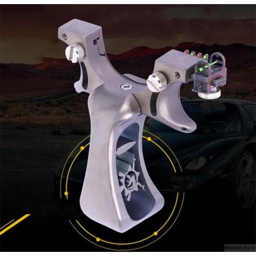 Outdoor Special Hunting TC21 Titanium alloy high-end Slingshot With Flat Rubber Band High Power High Quality Shooting Catapult