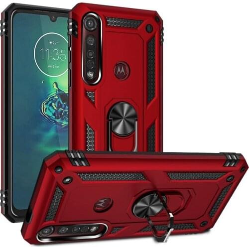 Luxury Armor Shockproof Phone Case For Motorola MOTO G7 G8 Play G7 G8 Plus G7 P40 Power Full Cover Car Magnetic Ring Bumper Case