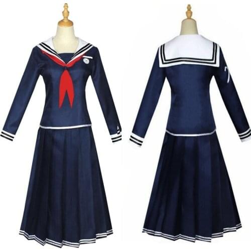 Danganronpa Dangan Ronpa Toko Fukawa Cosplay Costume Anime Girls High School Uniform Jk Sailor Suit Tops Long Skirt Drop Ship