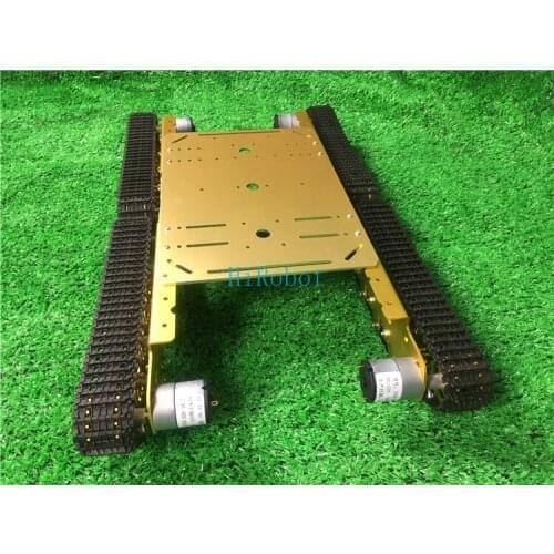 TS500 Shock Absorber Tank 4WD car,12V/350rpm metal gear motor,Aluminum alloy Tank Car chassis/experiment platform,for DIY robot