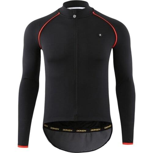 DONEN Cycling Windproof Jacket Coat Keep Warm Bike Cycling Spring Autumn Winter Black soft shell Thickening Men Cycling Jackets