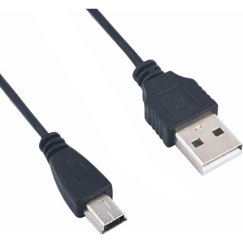 1/2/5Pcs 80cm Universal USB Type A To Mini USB Data Sync Cable 5 Pin B Male To Male Charge Charging Cord Line for Camera MP3 MP4