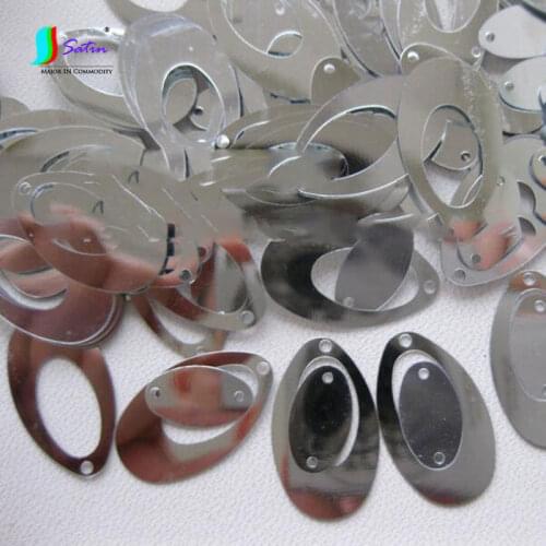 14X22 Elliptical Sequins Dance Clothes Beads DIY Beaded Handmade Materials Hand Sewn Clothing Bag Accessories Sequins A0008F