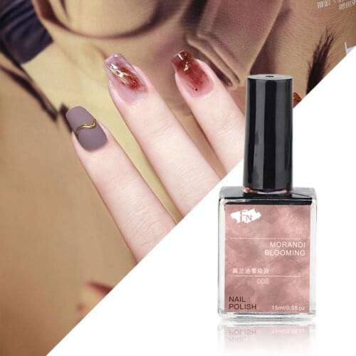 15ml Nail Polish Shiny DIY Manicure Dyeing Nail Foil Adhesive Polish for False Nails