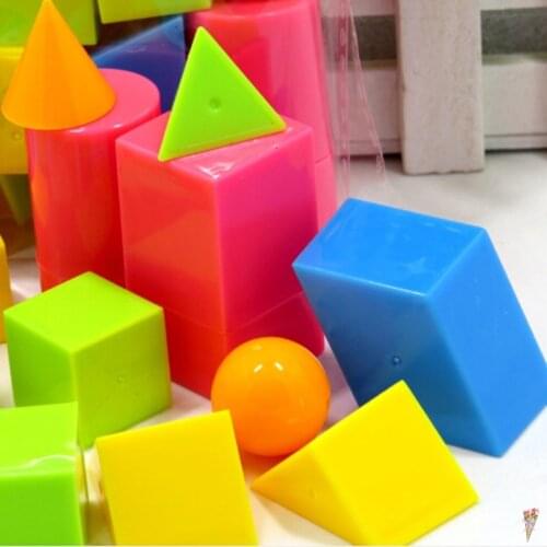 16pcs/set Geometric shapes solids oyuncak montessori toys educational toy materials juguetes math baby brinquedos for children