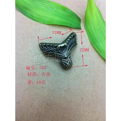 22*31mm Gift box hardware accessories Antique Foot Decorative feet Jewelry Box Corner Bronze foot Wholesale