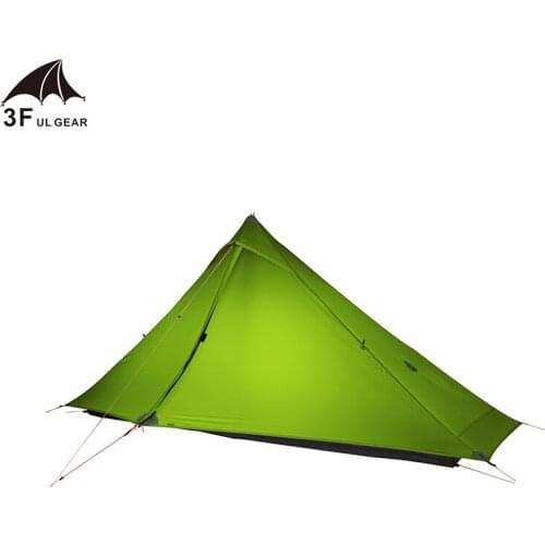 3F UL GEAR LanShan 1 pro 1 Person Outdoor Ultralight Camping Tent 3 Season Professional 20D Nylon Both Sides Silicon Tent