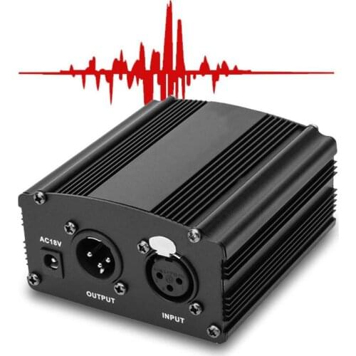 48V Power For BM 800 Condenser Microphone Studio Recording Karaoke Supply Equipment EU Plug Audio Adapter DC Power