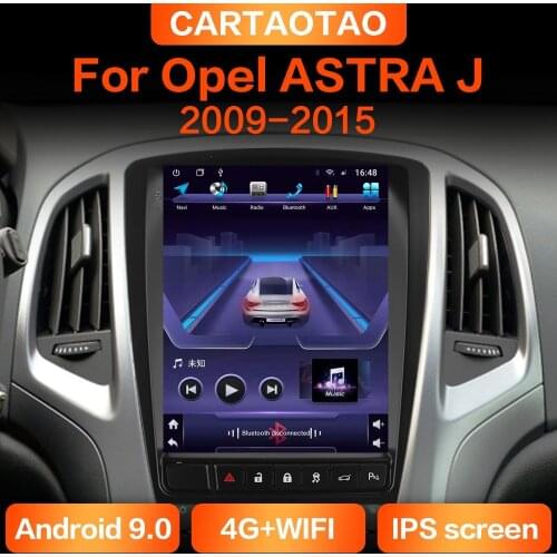 For Opel ASTRA J 2009 2010-2015 Android 9.0 car radio GPS navigation stereo vertical IPS screen multimedia video player 2din