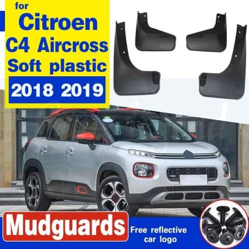 Car Front Rear Mudflap for Citroen C4 Aircross 2018 2019 4PCS Fender Mudguards Mud Flaps Guard Splash Flap Accessories