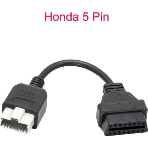 Free Shipping Top Selling For Hond-a 5pin OBD2 Adapter to 16pin OBDII for Hond-a 5 Pin to 16 Pin Female Connector