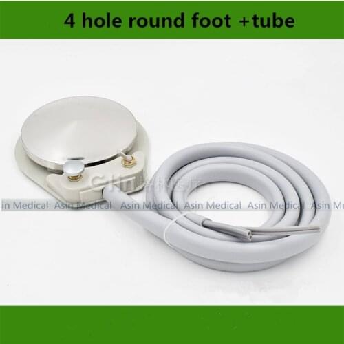 Free Shipping High Quality 2016 New Dental Equipment Dental Chair 4-Hole Standard Foot Control Pedal with Tube Hose Cable