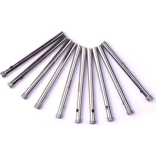 CHEERBRIGHT 10pcs/lot Diamond Coated Glass Drill Bits 3/16" 5mm Glass Marble Tile Granite Hole Saw Cutter Drill Bit