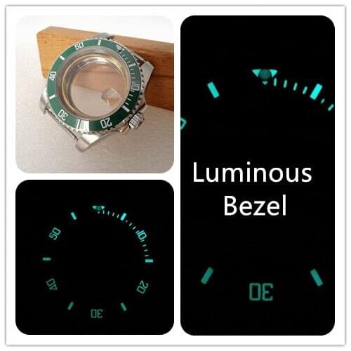 40mm Sapphire Glass SS Watch Case Fit Eta2836 Nh35 Automatic Movement Mans watch