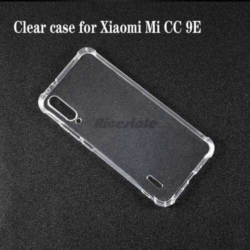 For Xiaomi Mi CC9E CC 9E Clear Case Xiaomi CC9 E Transparent Soft TPU Dropproof Shockproof Phone Case For Xiaomi CC9E Back cover