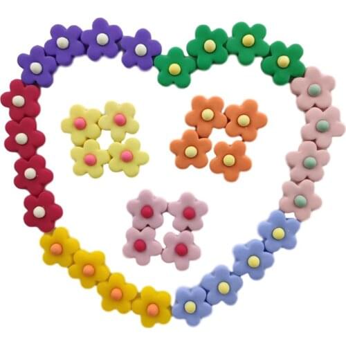 Color resin flower series refrigerator magnet strong neodymium fridge magnetic stickers set whiteboard office photo message