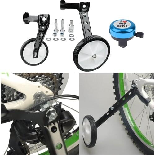 Child Bike Training Wheel Stabilizer Trainer Support Balance Wheel Bell