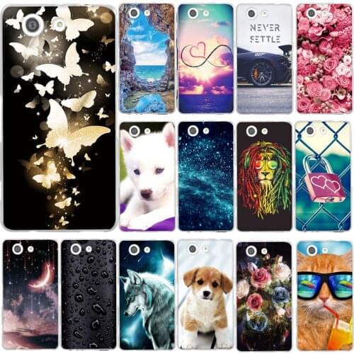 For Sony Xperia Z3 Compact Mini D5803 D5833 Case Cartoon 3D Relief Printing For Sony Z3 mini Bumper Cover TPU Soft Silicone Case