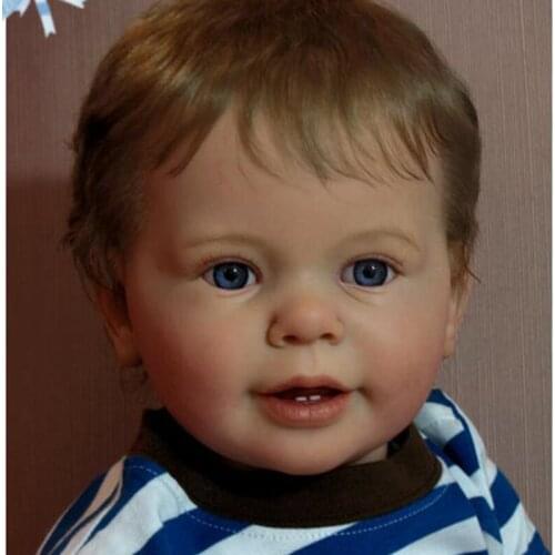 28 Inches Reborn Doll Kit Lifelike Soft Real Touch Fresh Color Unpainted real baby Doll Parts DIY Toys Birthday Gift