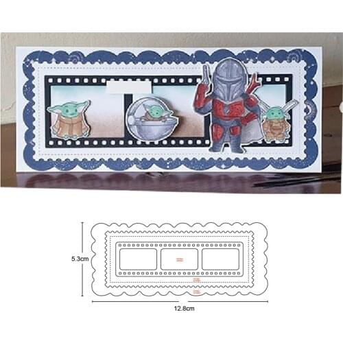 Metal cutting dies stripe frame background cut die mold decoration Scrapbook paper craft knife mould blade punch stencils dies