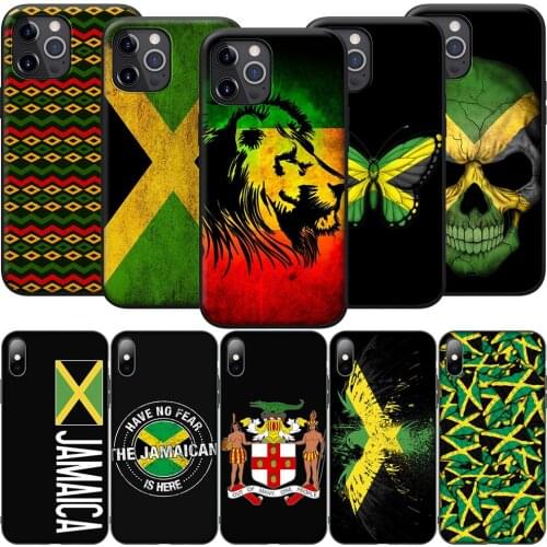 GX101 Jamaica Jamaican Flag Silicone Soft Case for iPhone 12 Mini 11 Pro XS Max XR X 8 7 6 6S Plus 5 5S SE 2020