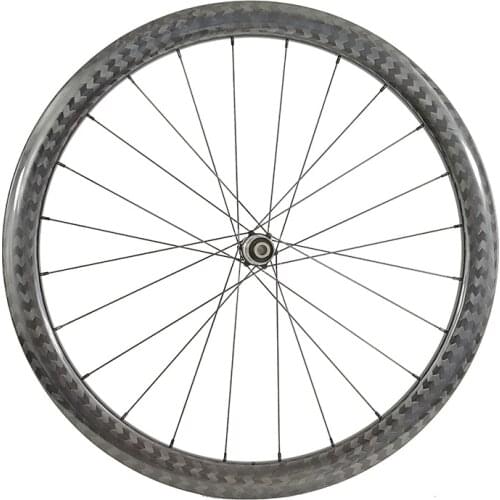 Offset 42MM clincher tubeless Road disc carbon wheel Rear Asymmetric Cyclocross back wheel 24h center lock or 6-bolt bike