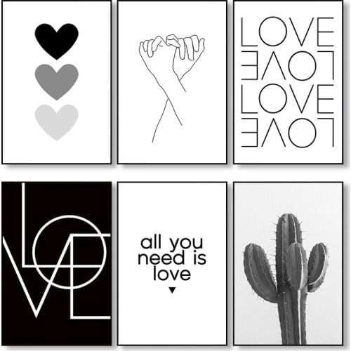 Minimalist Style Quotes Posters Prints Canvas Painting Wall Art Pictures for Bedroom Living Room Decor Home Decoration