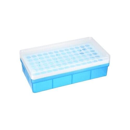2 Pcs Tube Rack Polypropylene 72-Well Blue for 1.5ml, 2ml
