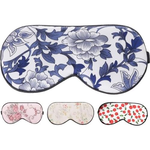 Dropshipping 100% 3D Silk Sleep Mask Natural Sleeping Eye Mask Cover Shade Eye Patch Eyeshade Soft Portable Blindfold Travel Nap