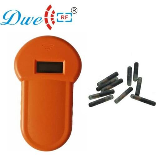 Fdx-b 134.2khz long range rfid scanner microchip animal tag reader for pets ,10pcs glass tag free of charge