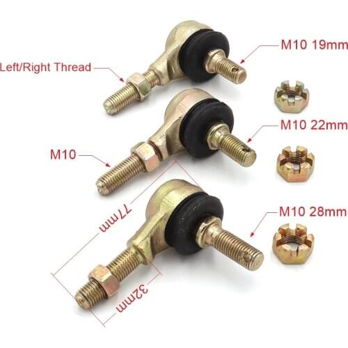 1pcs M10 Ball Head Joints Metal Tie Rod Ball Joint For 50cc 70cc 90cc 110cc 125cc 150cc 200cc 250cc ATV Quad 4-Wheeler