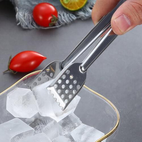 1pc Stainless Steel Kitchen Tong Heat Resistant Hollow-Out Barbecue Tongs Food Tongs Kitchen Tools Cooking BBQ Tools Accessories