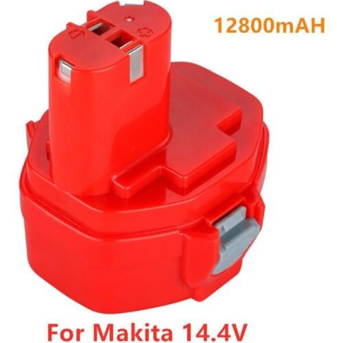 100% New PA14 12800mAh 14.4V NI-CD Power Tool Battery for MAKITA 14.4V Battery for Makita PA14,1422,1420,192600-1, 6281D,6280D