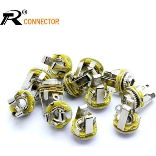4PCS 3.5 MINI Jack 3 Pole Earphone 3.5mm 1/8" Stereo Chassis Socket Jack Female Panel Mount Solder Connector