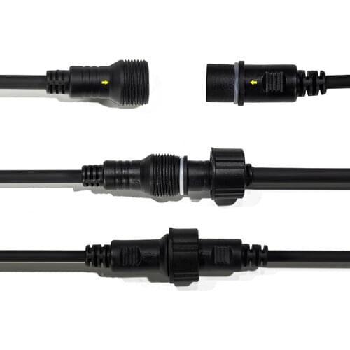 4Pcs Waterproof Power Cable & DMX Signal Cable Connector 1M SHEHDS